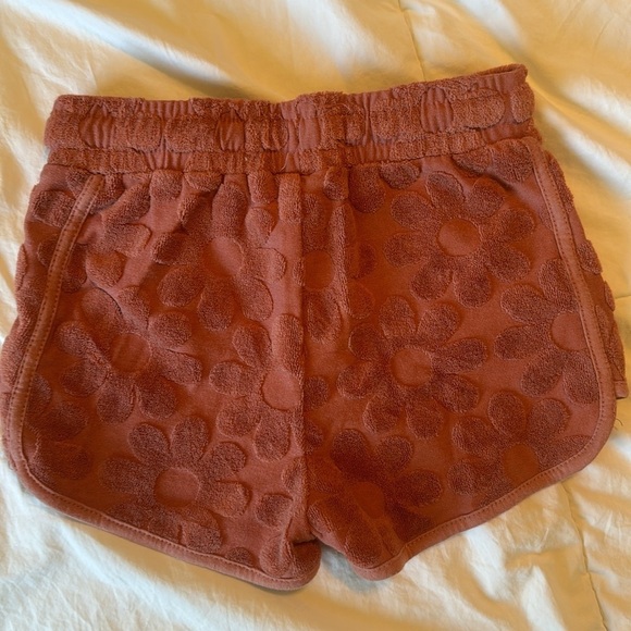 Retro Floral Terry Shorts - Picture 4 of 4